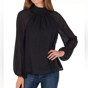 Joie Limited Edition Long Sleeve Smocked Blouse Size Medium (MSRP $278)